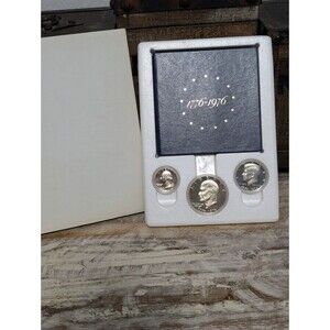 1976-S Bicentennial 40% Silver Proof Set OGP 3 Coin U.S. Mint Sealed